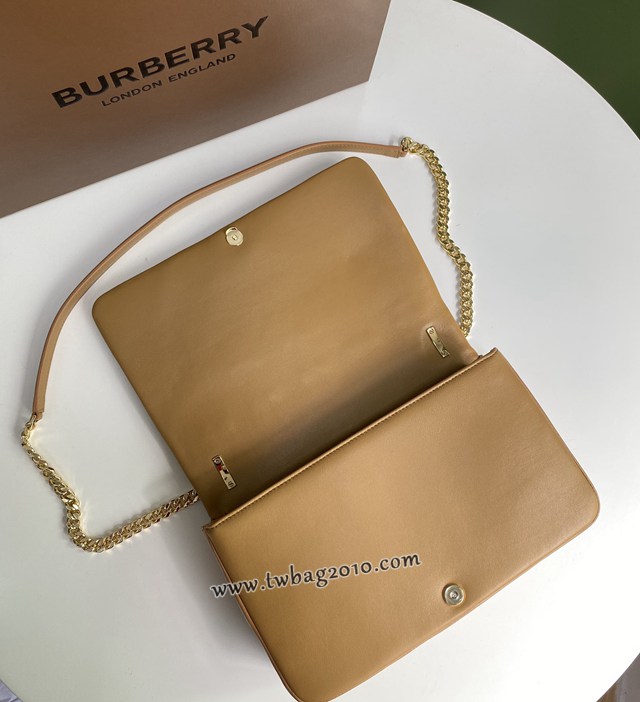 Burberry專門店新款大號羊皮TB蘿拉包 巴寶莉鏈條單肩斜挎女包 yxb1255